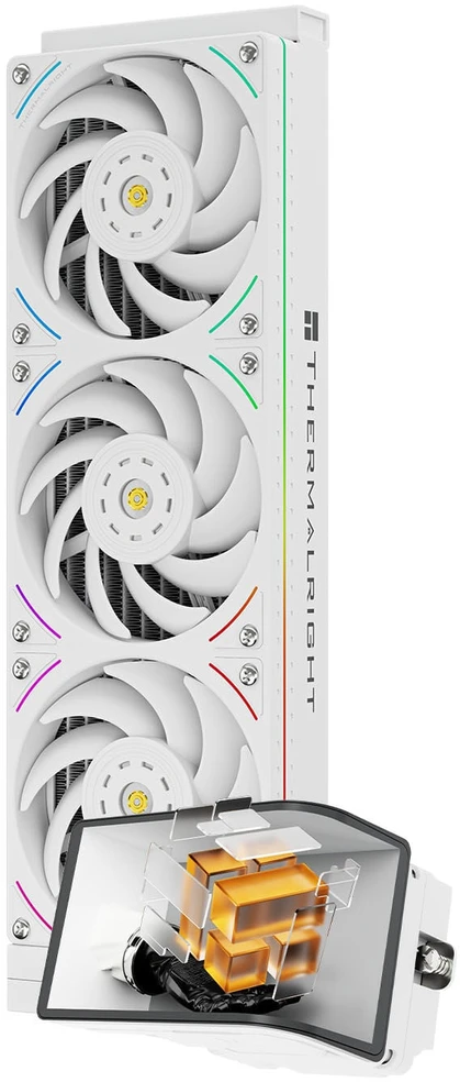 Thermalright Wonder Vision 360 UB ARGB AiO Vanduo Cooling, ARGB, 6.67” OLED Ekranas – 360mm, Baltas