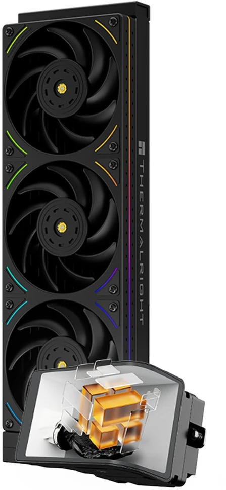 Thermalright Wonder Vision 360 UB ARGB AiO Vanduo Cooling, ARGB, 6.67” OLED Ekranas – 360mm, juodas