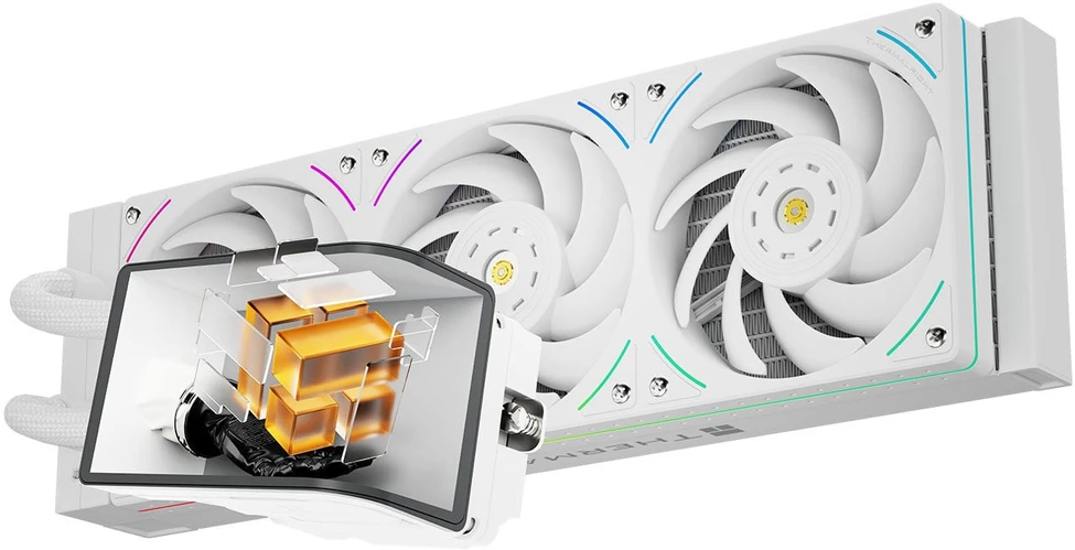 Thermalright Wonder Vision 360 UB ARGB AiO Vanduo Cooling, ARGB, 6.67” OLED Ekranas – 360mm, Baltas