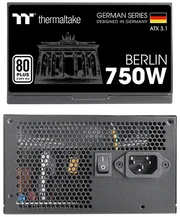Thermaltake Berlin 80 PLUS maitinimo šaltinis, AZX 3.1 - 750 W, juodas
