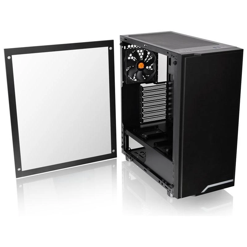 Housing Thermaltake H100 CA-1L4-00M1WN-02 (ATX, Micro ATX, Mini ITX, juodos spalvos)