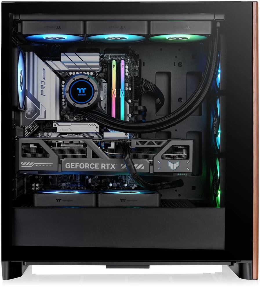 „Thermaltake S370 WS“ kompiuterio korpusas, „Midi-Tower“, E-ATX, grūdintas stiklas - juodas