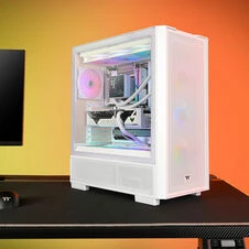 Midi Thermaltake S380 TG ARGB Snow Baltas