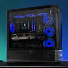 Thermaltake skystas aušinimas su ARGB apšvietimu ir ekranu