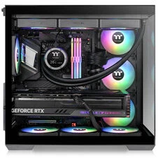 Midi Thermaltake View 380 TG ARGB Juodas