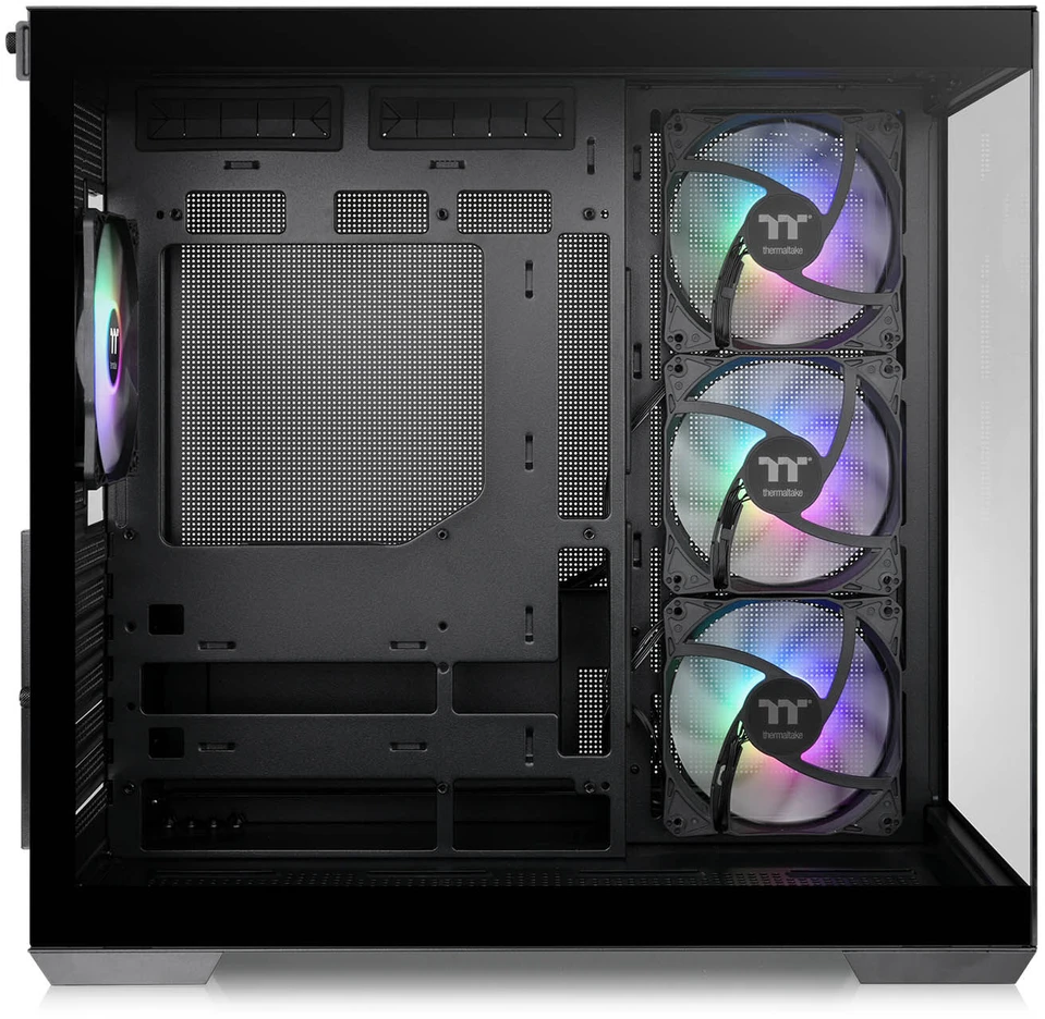 Midi Thermaltake View 380 TG ARGB Juodas