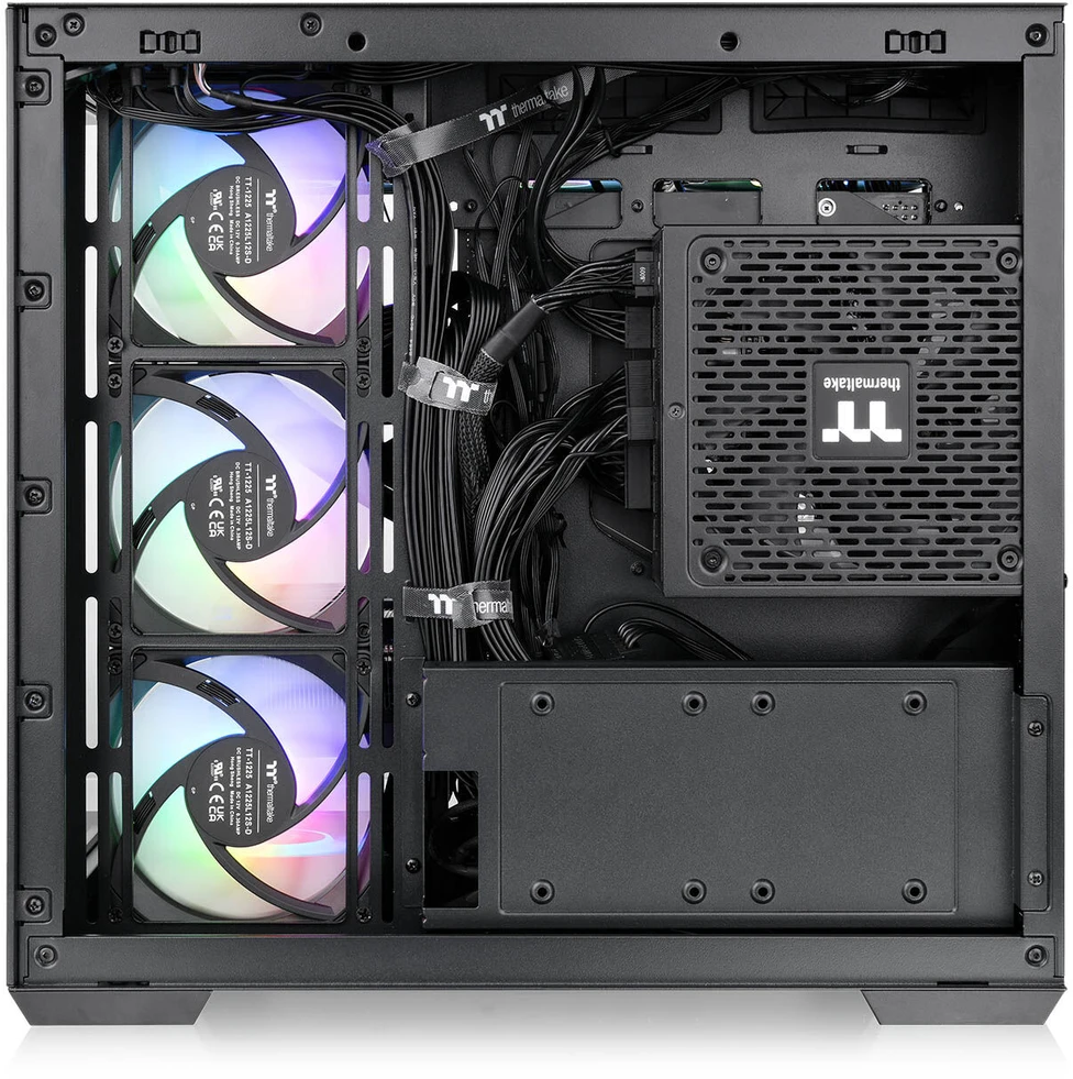 Midi Thermaltake View 380 TG ARGB Juodas