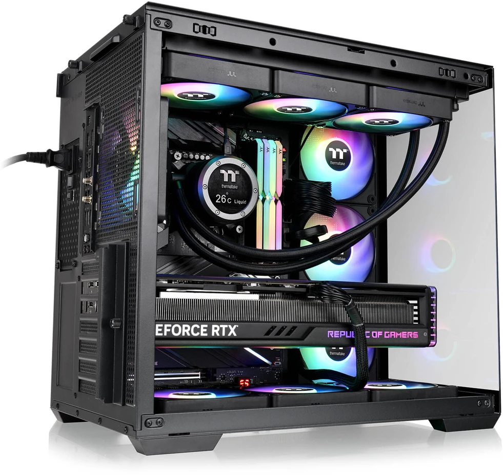 Midi Thermaltake View 380 WS ARGB Juodas