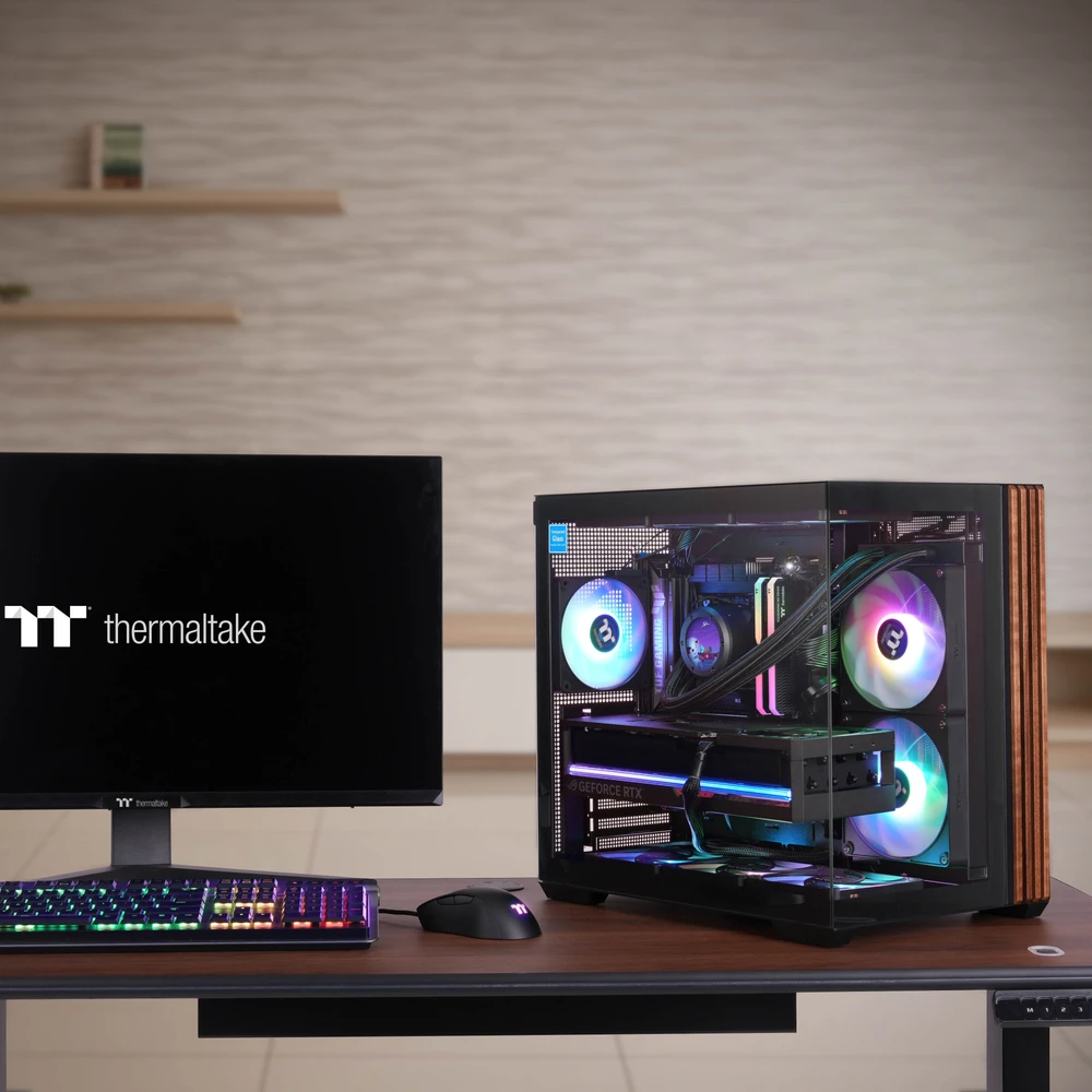 Midi Thermaltake View 380 WS ARGB Juodas