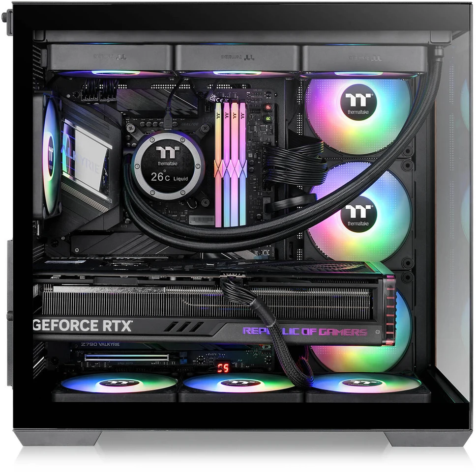 Midi Thermaltake View 380 WS ARGB Juodas