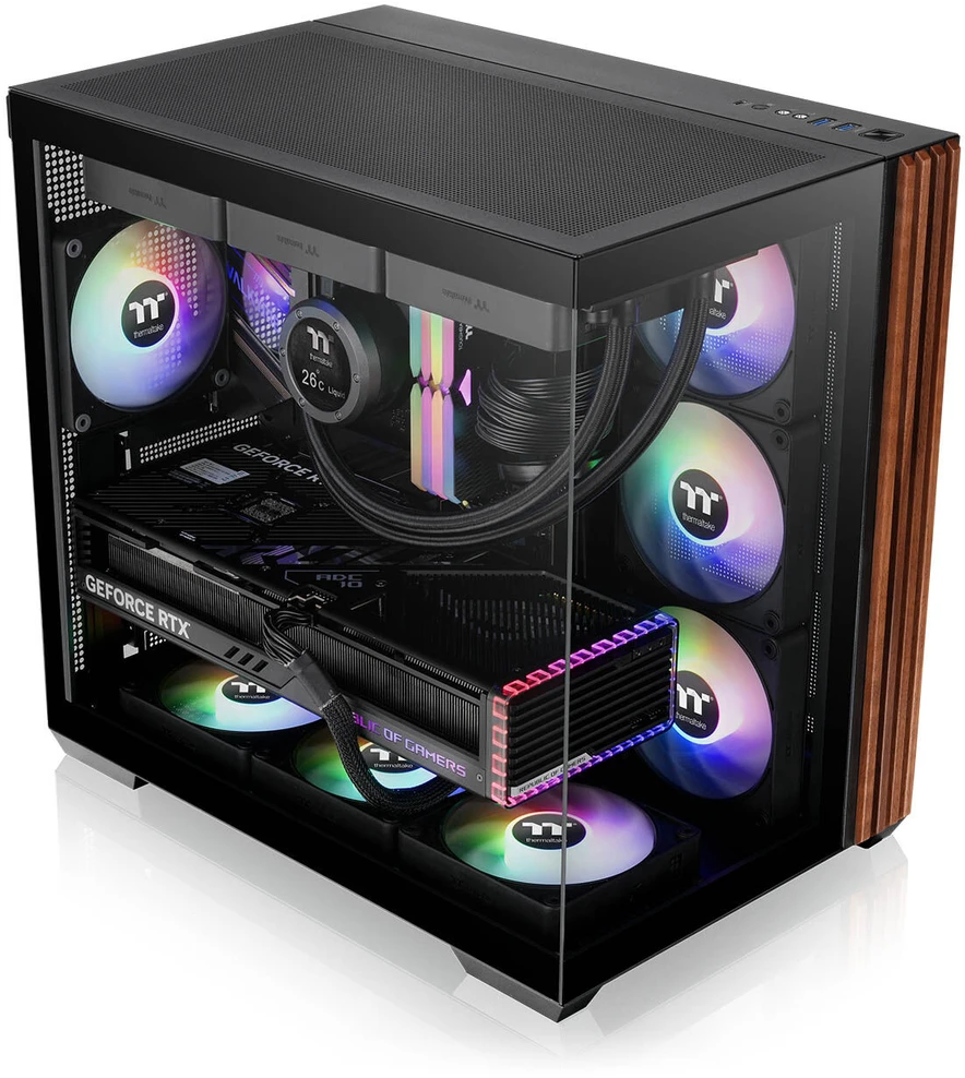 Midi Thermaltake View 380 WS ARGB Juodas