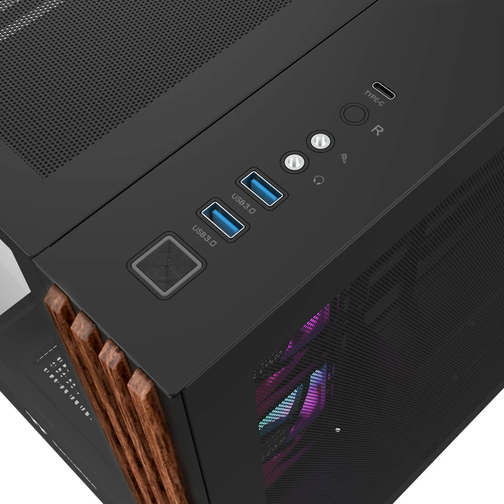 Midi Thermaltake View 380 WS ARGB Juodas