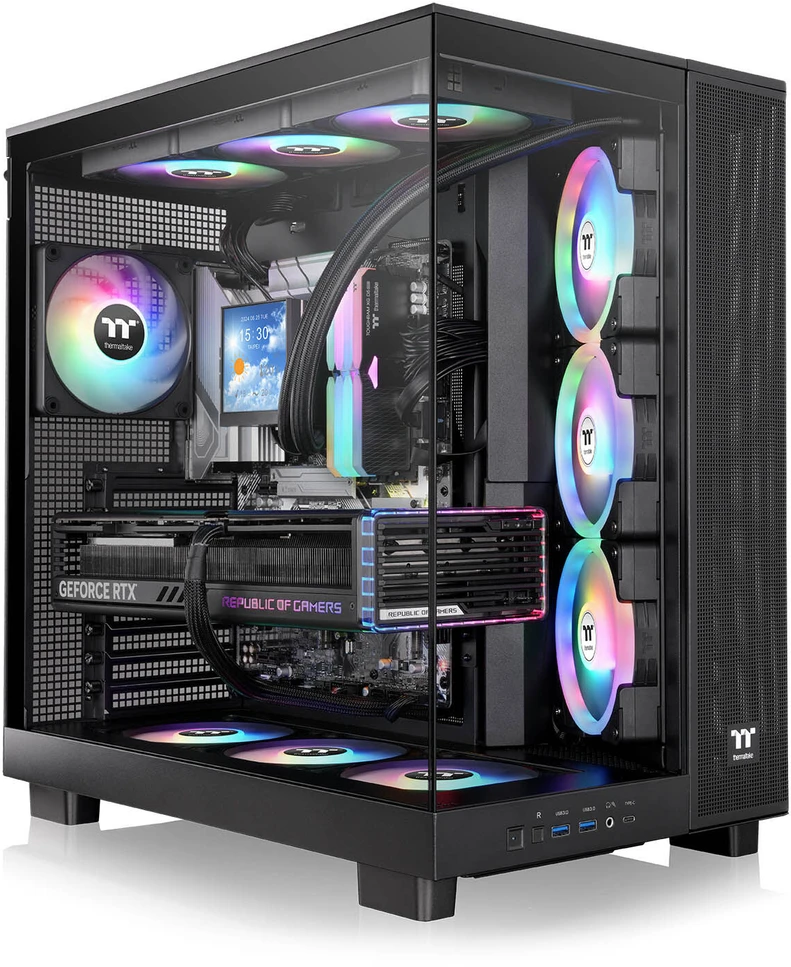 Thermaltake View 380 XL TG ARGB Juodas