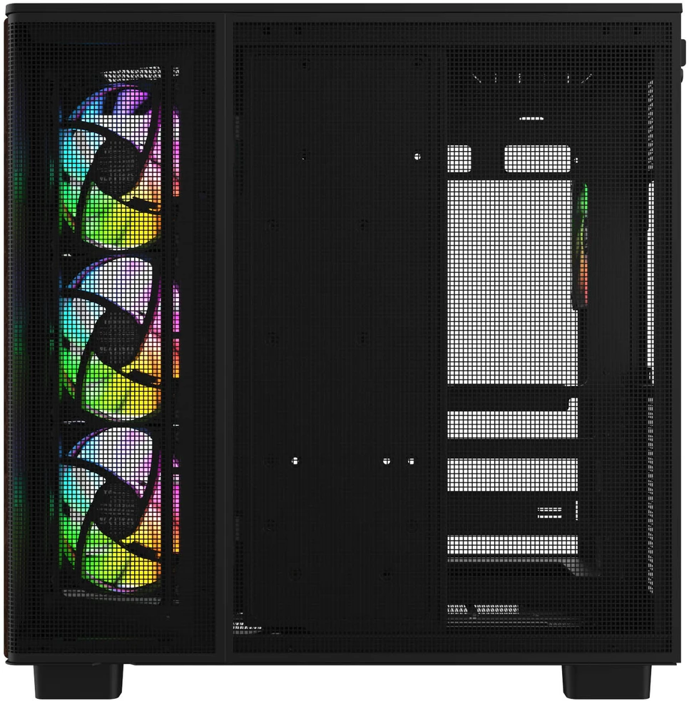 „Thermaltake View 380 XL WS ARGB“, bokšto tipo korpusas - medinis/juodas, 2 grūdinto stiklo plokštės, medinė konstrukcija