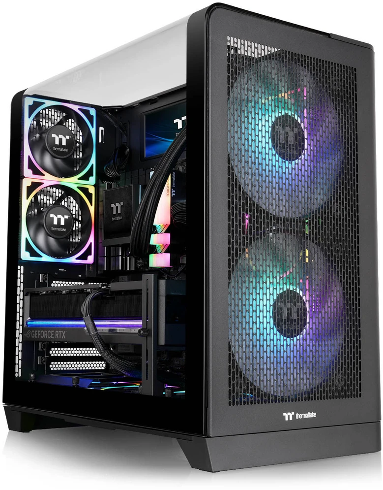 Midi Thermaltake View 390 Air Juodas