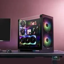 Midi Thermaltake View 390 Air Juodas