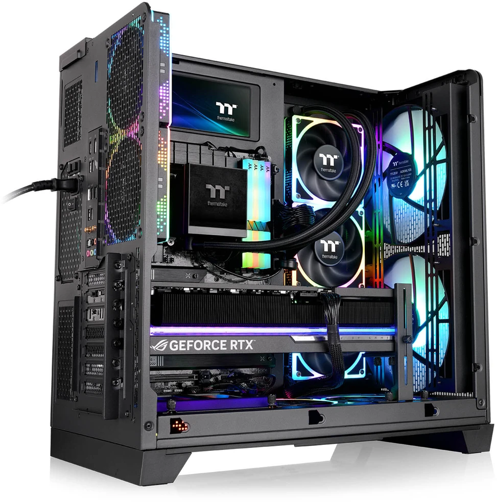 Midi Thermaltake View 390 Air Juodas