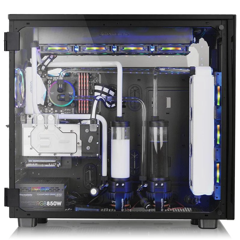 Korpusas Thermaltake View 91 RGB TG CA-1I9-00F1WN-00 (ATX, Extended ATX, Micro ATX, Mini ITX, XL-ATX, juodos spalvos)