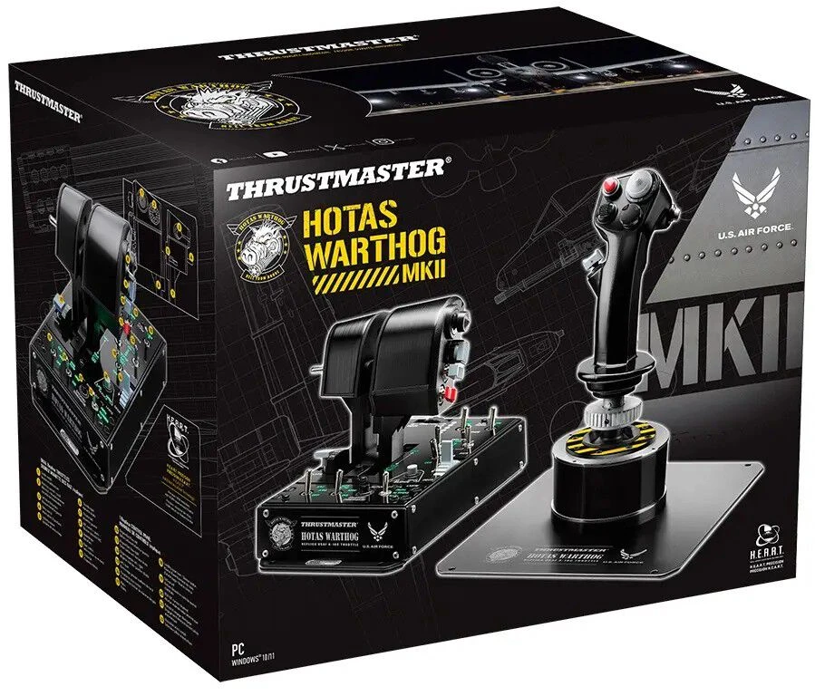 Thrustmaster HOTAS Warthog MKII juodas, pilkas USB skrydžio simulatoriaus skaitmeninis PC