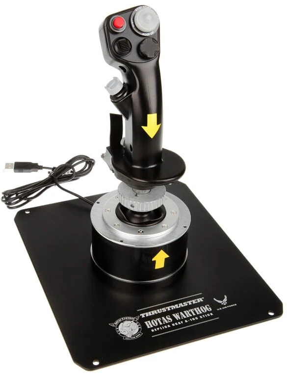 Thrustmaster HOTAS WARTHOG Vairalazdė ir akceleratoriaus valdiklis, Juodas