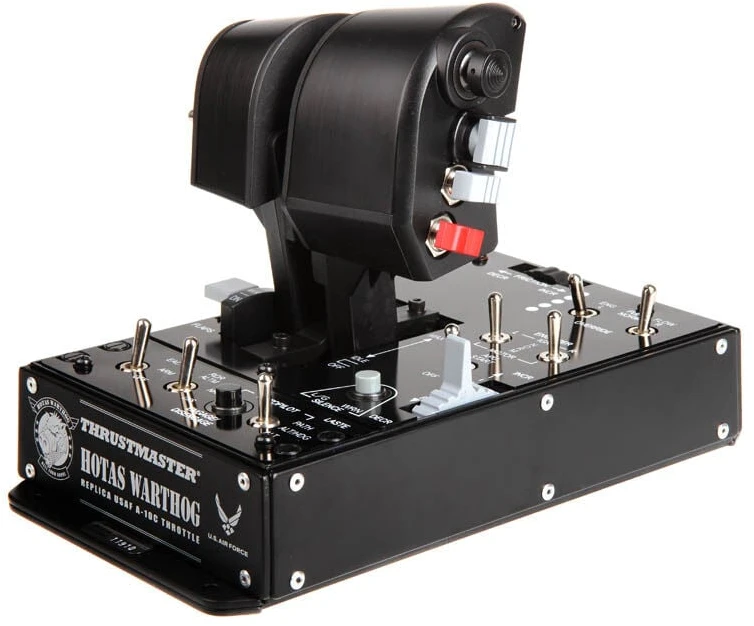 Thrustmaster HOTAS WARTHOG Vairalazdė ir akceleratoriaus valdiklis, Juodas