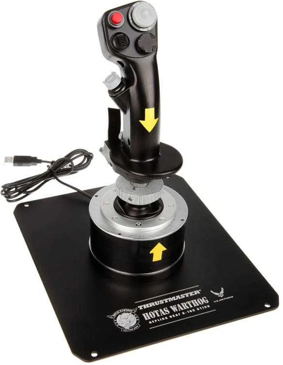 Thrustmaster HOTAS WARTHOG Vairalazdė ir akceleratoriaus valdiklis, Juodas