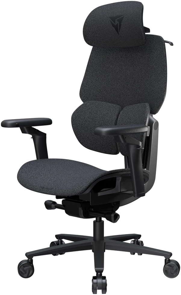 ThunderX3 FLEX Pro žaidimų kėdė, ergonomiška, aptraukta audiniu, pilka