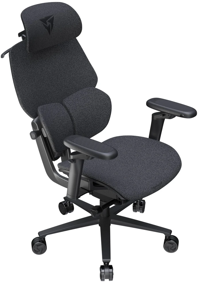 ThunderX3 FLEX Pro žaidimų kėdė, ergonomiška, aptraukta audiniu, pilka