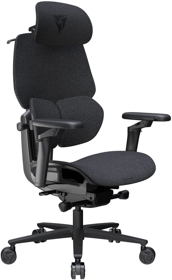 ThunderX3 FLEX Pro žaidimų kėdė, ergonomiška, aptraukta audiniu, pilka
