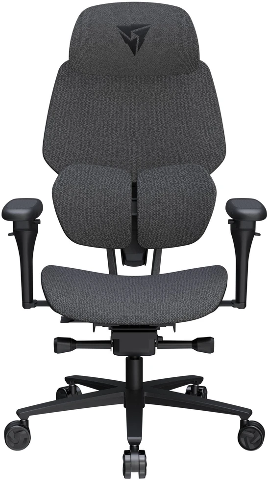 ThunderX3 FLEX Pro žaidimų kėdė, ergonomiška, aptraukta audiniu, pilka