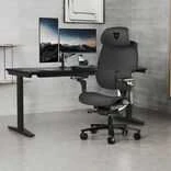 ThunderX3 FLEX Pro žaidimų kėdė, ergonomiška, aptraukta audiniu, pilka