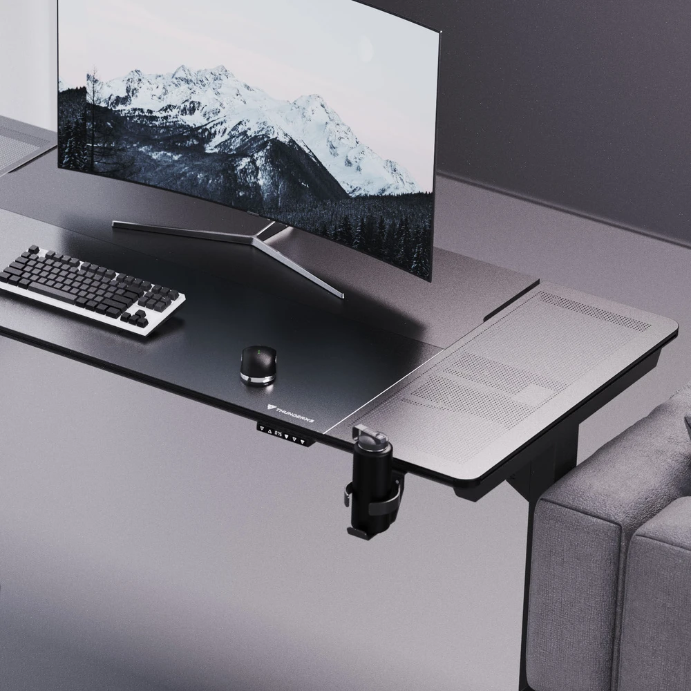 TX3 ThunderX3 LAB-X Gaming Desk, Height-Adjustable - Juodas