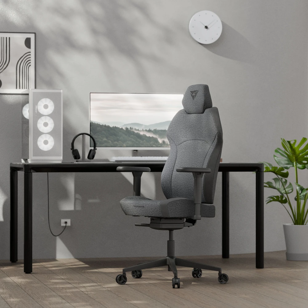 ThunderX3 SOLO 360 ergonomiška žaidimų kėdė – „Loft Air“, tamsiai pilka
