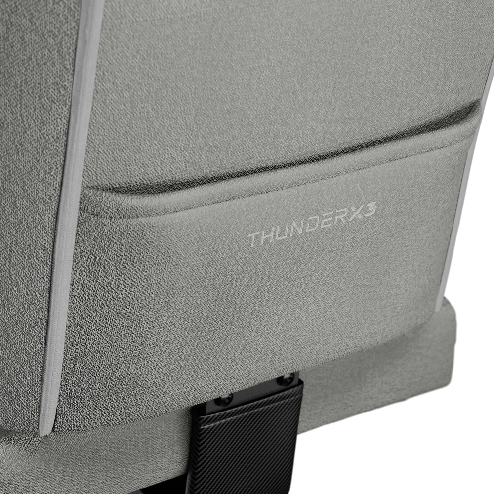 ThunderX3 SOLO 360 ergonomiška žaidimų kėdė – „Loft Air“, šviesiai pilka