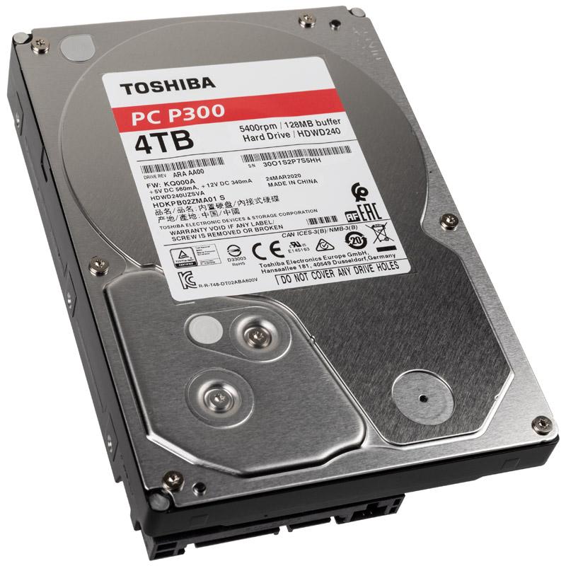 HDD plienas "Toshiba P300" (3,5 colio 4 TB, 5400 RPM, 128 MB, NCQ, AF, SATAIII), mašina