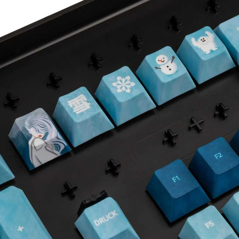Klaviatūra Traitors YUKI ONNA Keycap Set UK išdėstymas