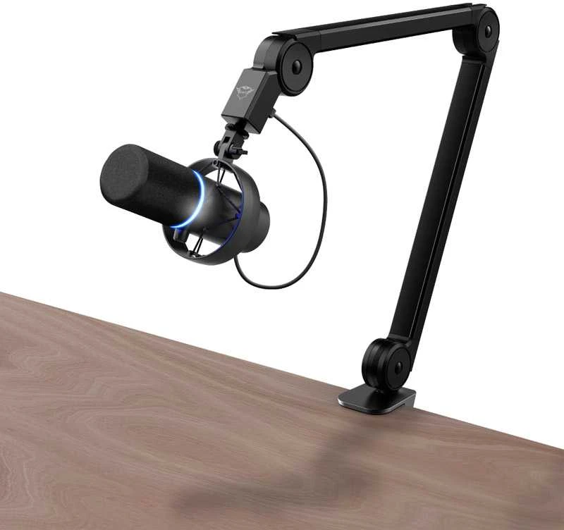 Trust GXT 265 Cintar Kopfhörerständer + GXT 255+ ONYX Professionelles Mikrofonas mit Arm