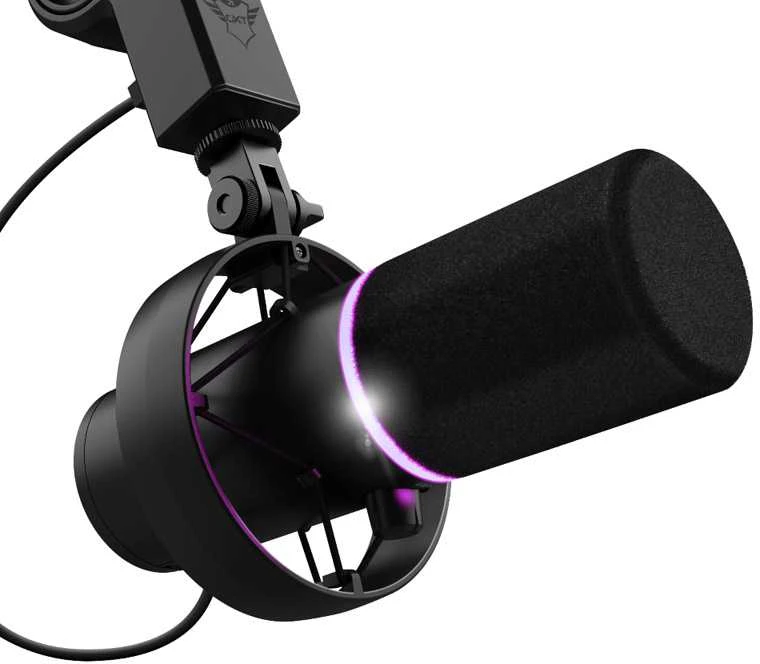 Trust GXT 265 Cintar Kopfhörerständer + GXT 255+ ONYX Professionelles Mikrofonas mit Arm