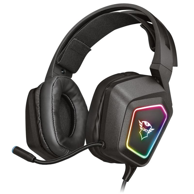 Žaidimų ausinės Trust GXT 450 Blizz RGB 7.1 Surround, 23191