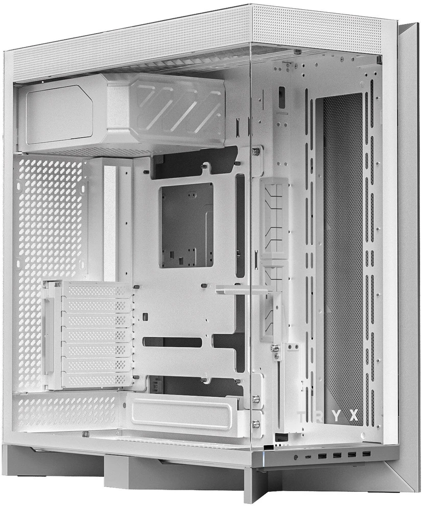 TRYX LUCA L70 Midi Tower - Baltas + PANORAMA SE ARGB 360 Complete Vanduo Cooling, 3D-AMOLED, 360mm - Baltas
