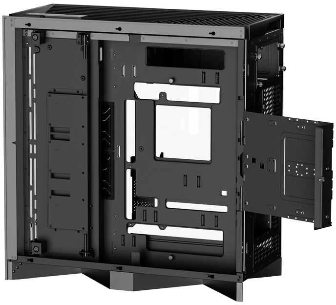 TRYX LUCA L70 Midi-Tower, Tempered Glass, ARGB – juodos spalvos