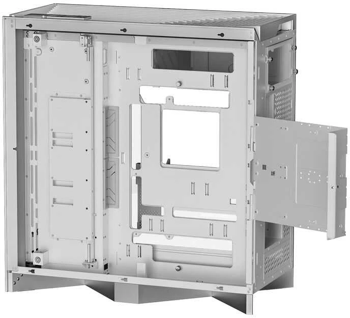 TRYX LUCA L70 kompiuterio korpusas, Mid-Tower, E-ATX, Tempered Glass – baltos spalvos