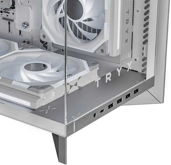 TRYX LUCA L70 kompiuterio korpusas, Mid-Tower, E-ATX, Tempered Glass – baltos spalvos