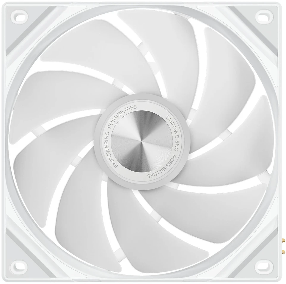 TRYX ROTA SL ARGB korpuso ventiliatorius – 3er-Pack, 120 mm, baltos spalvos