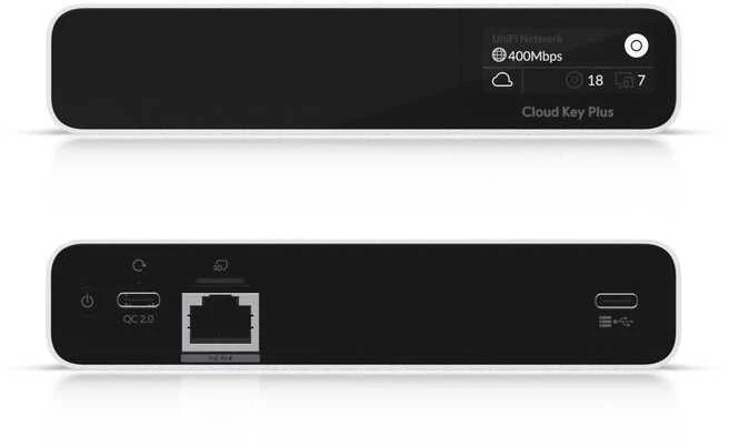 Maršrutizatorius Ubiquiti | UniFi Cloud Key+ nuotolinio valdymo įrenginys | UCK-G2-SSD | Ethernet LAN (RJ-45) jungtys 1