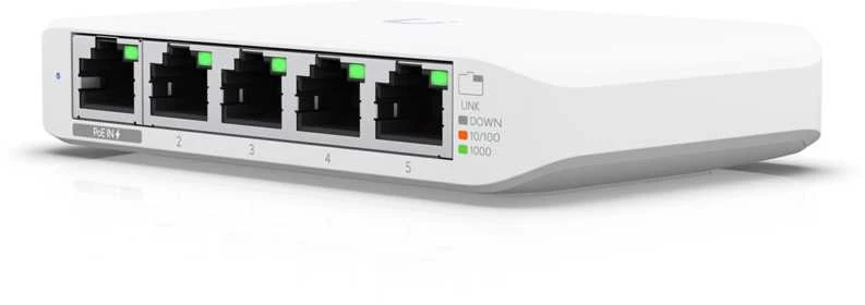 Šakotuvas Ubiquiti USW-Flex vidaus/lauko 5Port Poe Gigabit jungiklis | Ubiquiti