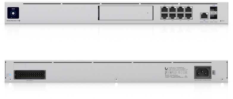Šakotuvas Ubiquiti All-in-one Maršrutizatorius ir Security Gateway | UDM-SE | Nėra „Wi-Fi“ | 10/100/1000/2500 Mbit/s | Ethernet LAN (RJ-45) jungtys 8 | Tinklelio atramos Nr. | MU-MiMO Nr. | Nėra mobiliojo plačiajuosčio ryšio