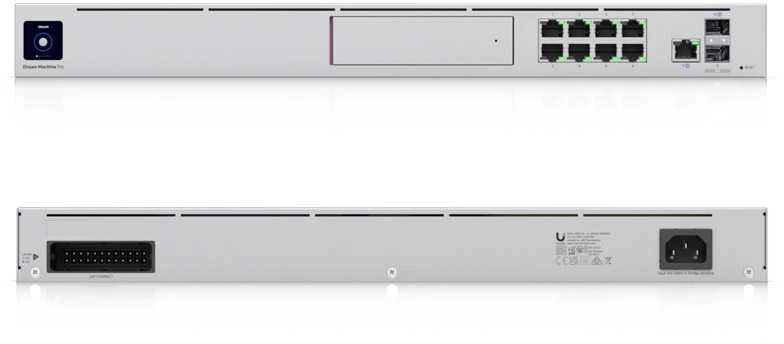 Šakotuvas UBIQUITI UDM-PRO UNIFI DREAM MACHINE 8 PORT SWITCH DAUGIŲ PROGRAMŲ SISTEMA SU 3,5 HDD IŠPLĖTIMU DUAL WAN 10G SFP+ IR 1G RJ45