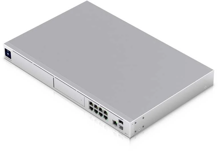 Šakotuvas UBIQUITI UDM-PRO UNIFI DREAM MACHINE 8 PORT SWITCH DAUGIŲ PROGRAMŲ SISTEMA SU 3,5 HDD IŠPLĖTIMU DUAL WAN 10G SFP+ IR 1G RJ45