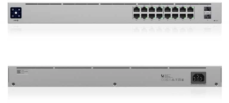 Šakotuvas UBIQUITI USW-16-POE EU jungiklis 16 prievadų 42W POE 2xSFP